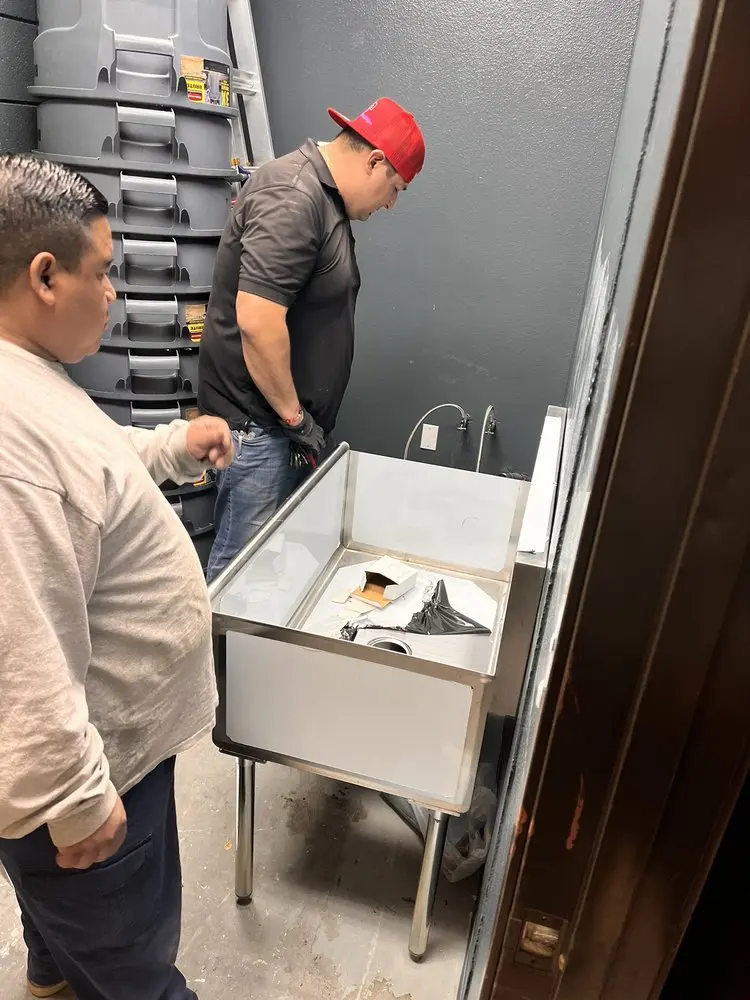 Commercial plumbing and sink installation in New Harrison